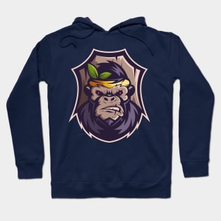 Face monkey illustration character Hoodie